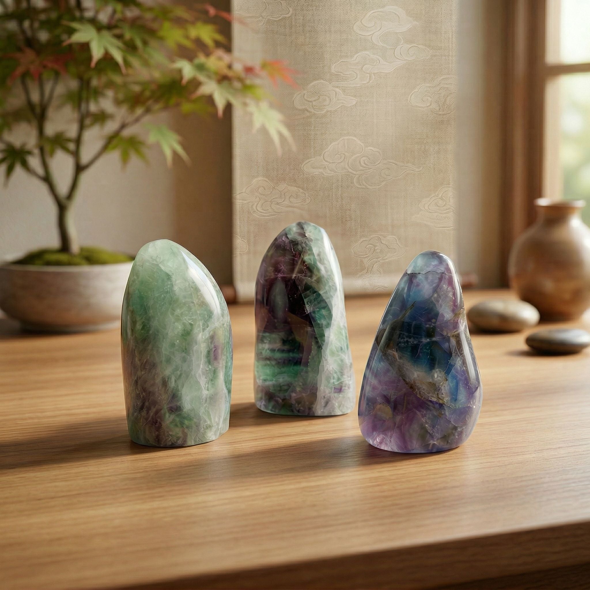 KRISTALFLUORITVELIK v prostoru