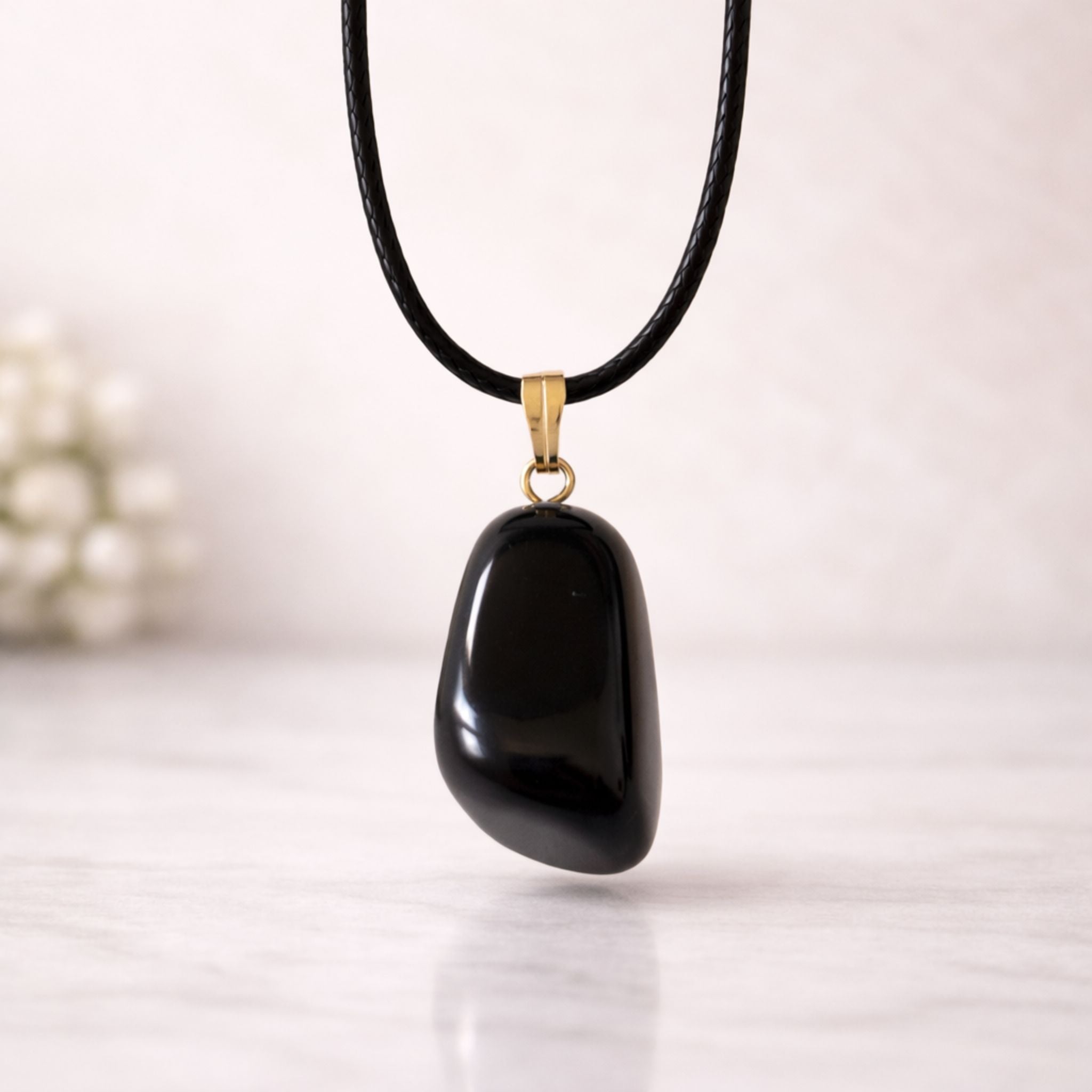 Kristal obsidian obesek horoskop - kozorog angleca