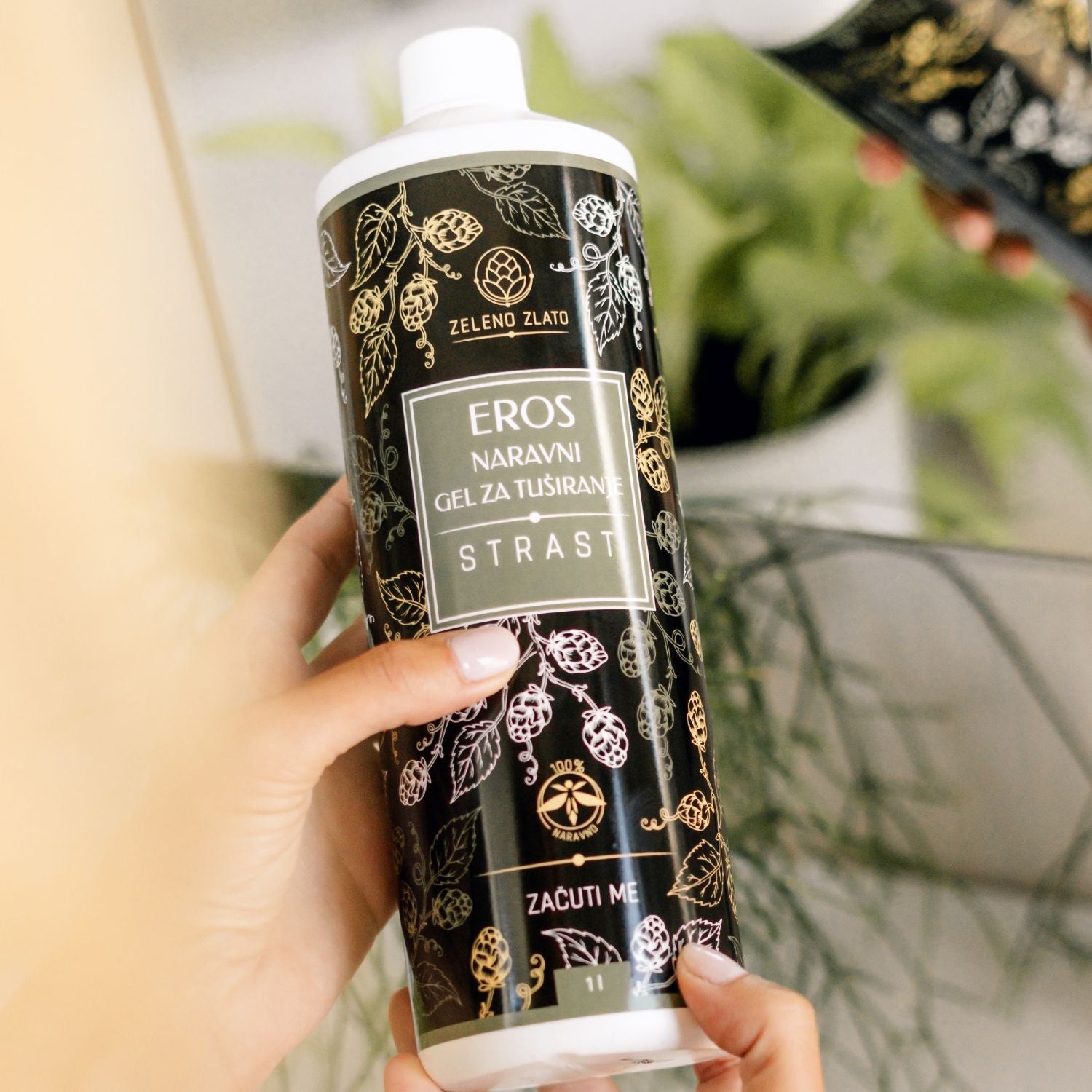 Naravni gel za tuširanje Eros 1l