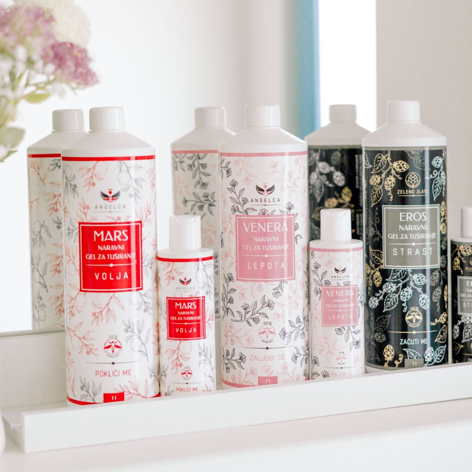 Naravni geli za tuširanje mars venera eros