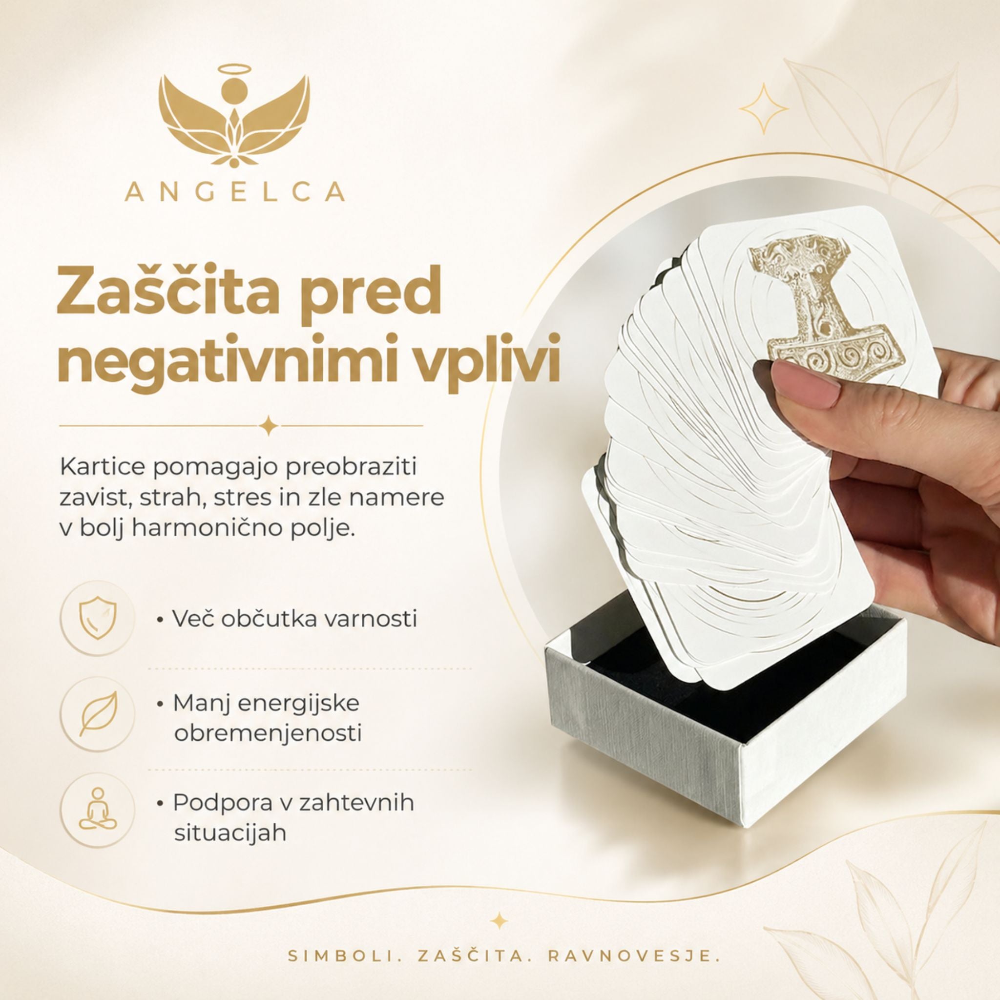 zaščitne kartice - zaščita pred negativnimi vplivi angelca.si