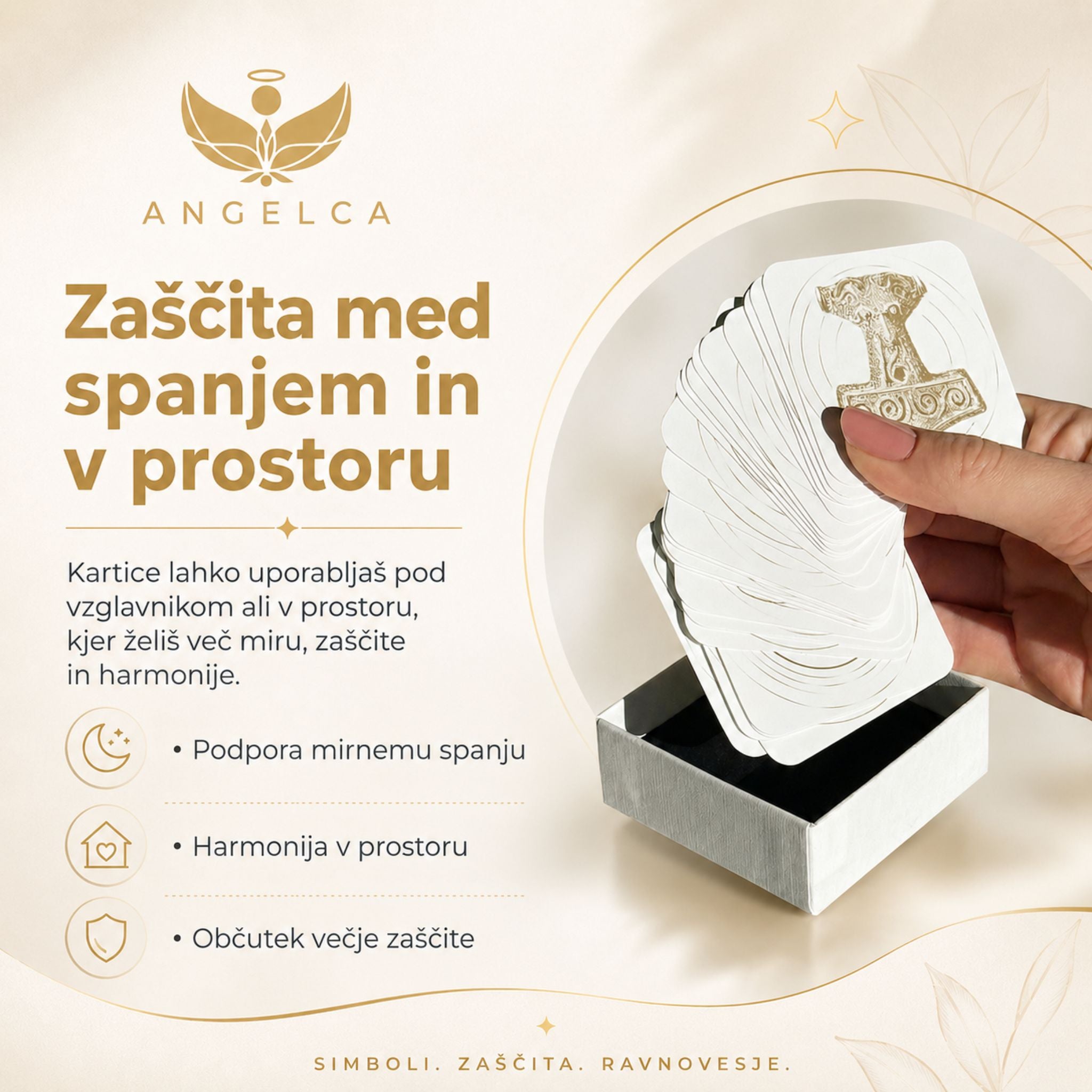 zaščitne kartice zaščita med spanjem in v prostoru angelca.si